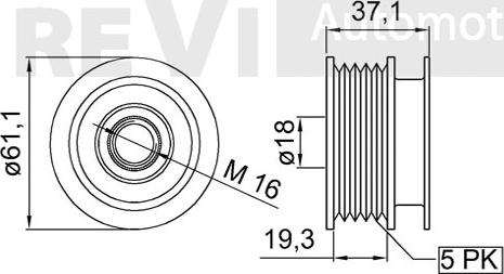 Trevi Automotive AP1139 - Шкив генератора, муфта mashina-shop.ru