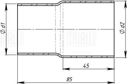 Trialli EPC 5560 - Труба выхлопного газа, универсальная mashina-shop.ru