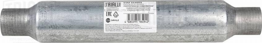 Trialli ESM 654002 - Средний глушитель выхлопных газов, универсальный mashina-shop.ru