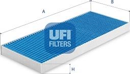 UFI 34.156.00 - Фильтр воздуха в салоне mashina-shop.ru