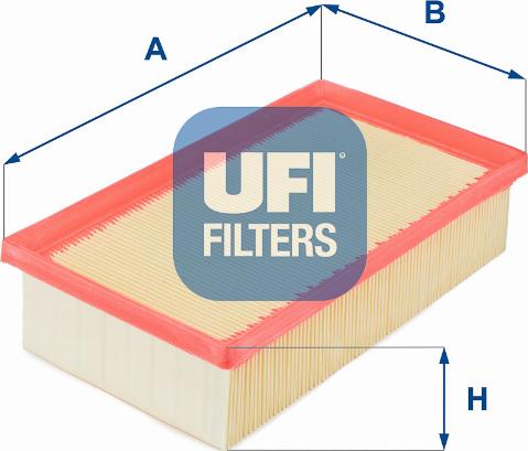 UFI 30.319.00 - Воздушный фильтр, двигатель mashina-shop.ru