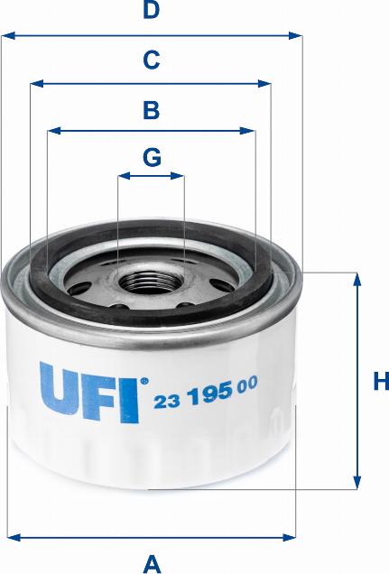 UFI 23.195.00 - Масляный фильтр mashina-shop.ru