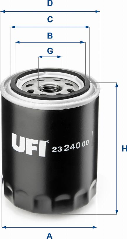 UFI 23.240.00 - Масляный фильтр mashina-shop.ru