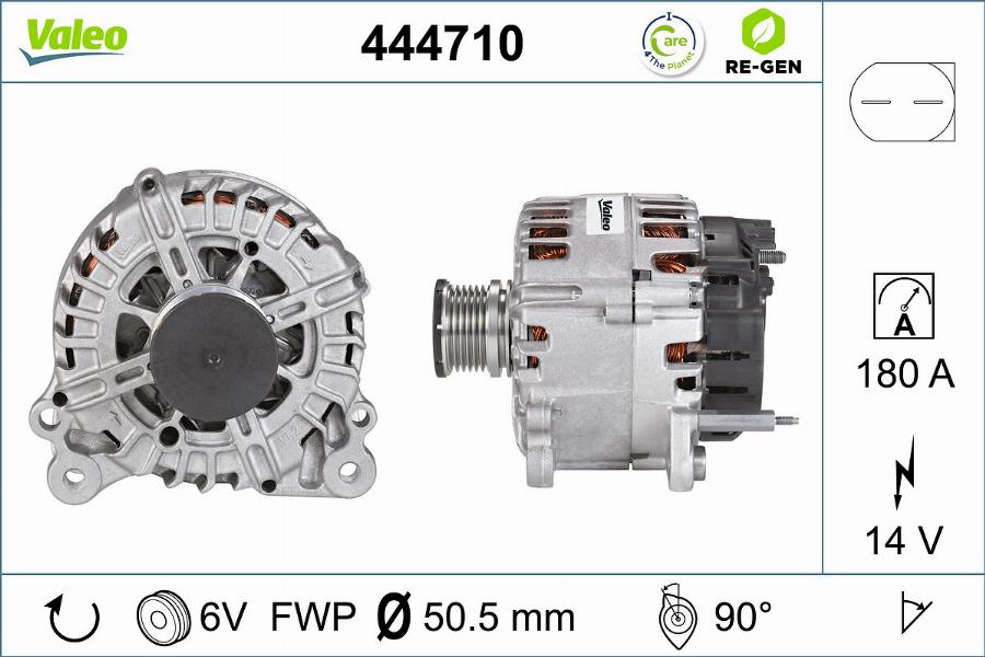 Valeo 444710 - Генератор mashina-shop.ru