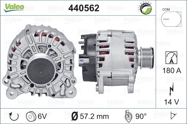 Valeo 440562 - Генератор mashina-shop.ru