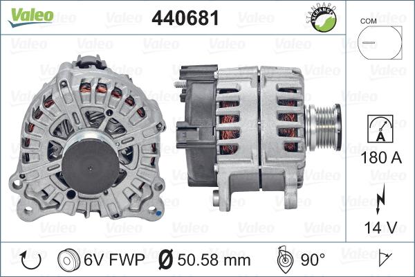 Valeo 440681 - Генератор mashina-shop.ru