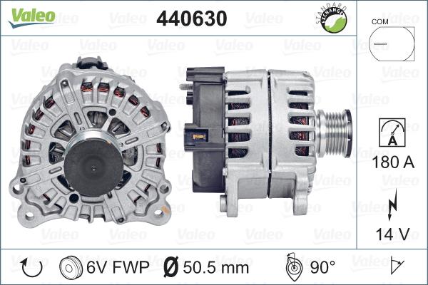 Valeo 440630 - Генератор mashina-shop.ru