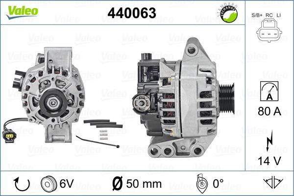 Valeo 440063 - Генератор mashina-shop.ru