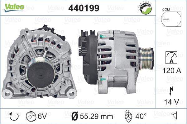 Valeo 440199 - Генератор mashina-shop.ru