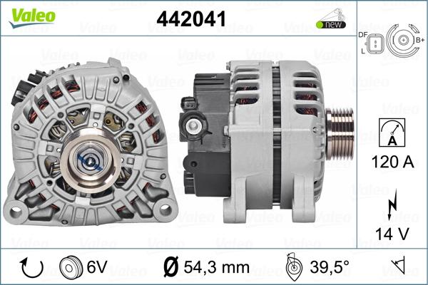 Valeo 442041 - Генератор mashina-shop.ru