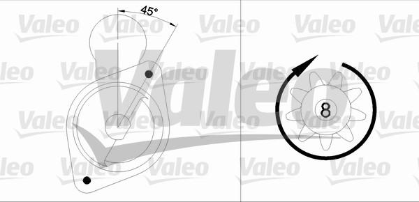 Valeo 455568 - Стартер mashina-shop.ru