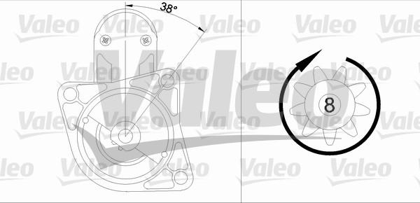 Valeo 455609 - Стартер mashina-shop.ru