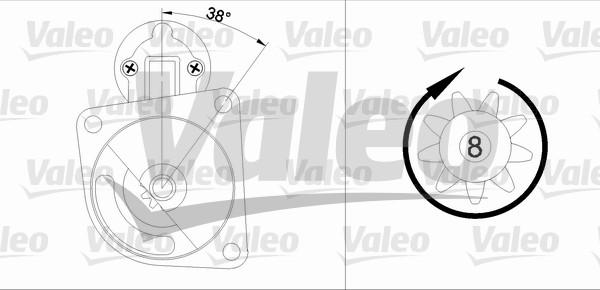 Valeo 455606 - Стартер mashina-shop.ru