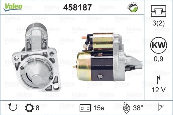 Valeo 458187 - Стартер mashina-shop.ru