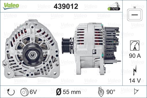 Valeo 439012 - Генератор mashina-shop.ru