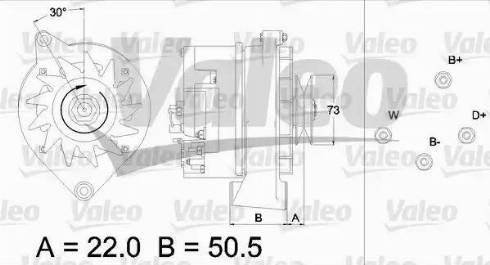 Valeo 436437 - Генератор mashina-shop.ru