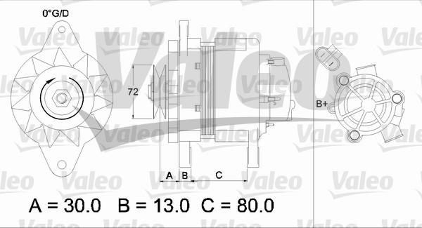 Valeo 436546 - Генератор mashina-shop.ru