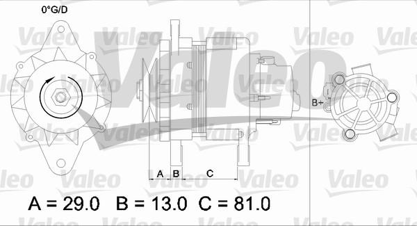 Valeo 436550 - Генератор mashina-shop.ru