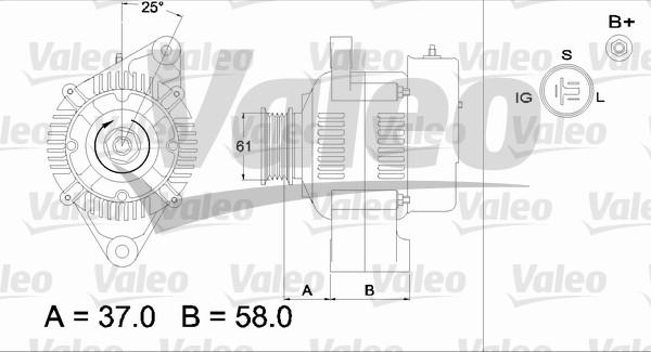 Valeo 436538 - Генератор mashina-shop.ru