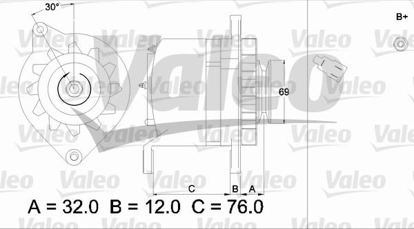 Valeo 436526 - Генератор mashina-shop.ru