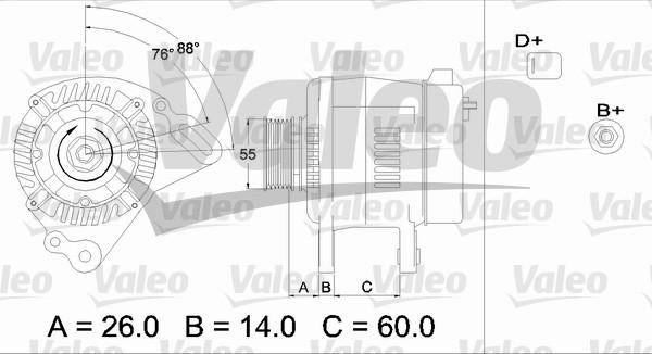 Valeo 436364 - Генератор mashina-shop.ru