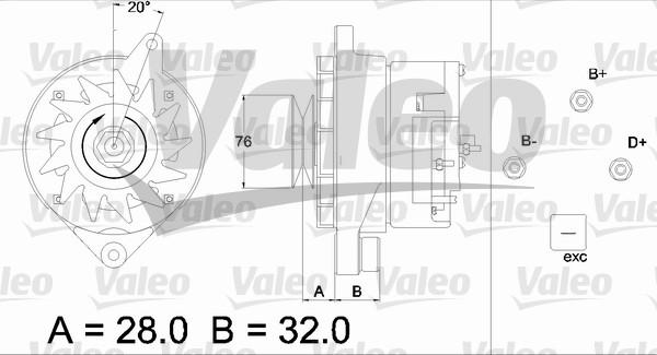 Valeo 436305 - Генератор mashina-shop.ru