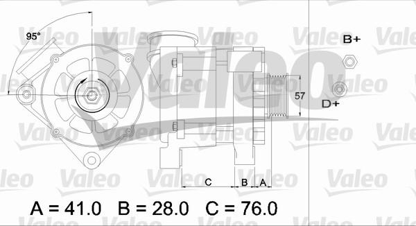 Valeo 436333 - Генератор mashina-shop.ru