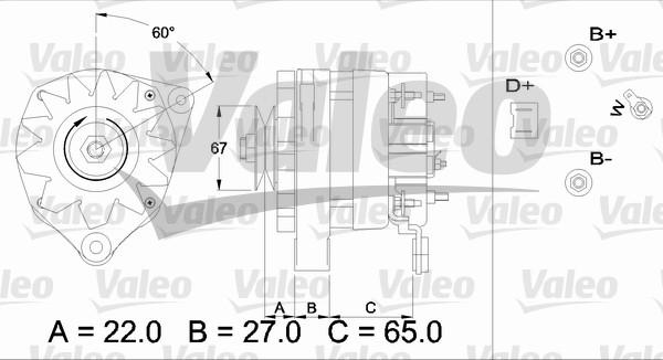 Valeo 436249 - Генератор mashina-shop.ru