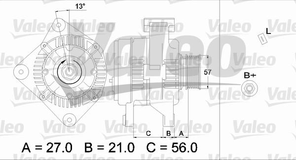 Valeo 436702 - Генератор mashina-shop.ru