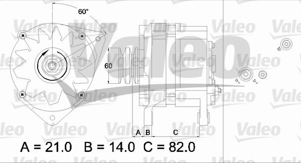 Valeo 436786 - Генератор mashina-shop.ru