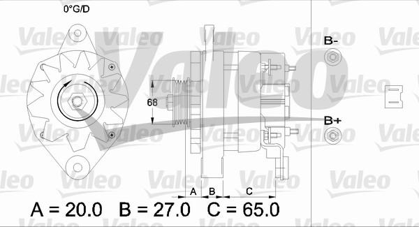 Valeo 433445 - Генератор mashina-shop.ru