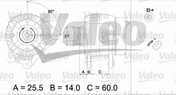 Valeo 437401 - Генератор mashina-shop.ru