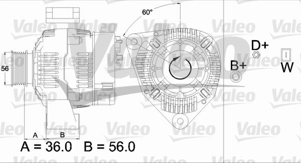 Valeo 437489 - Генератор mashina-shop.ru