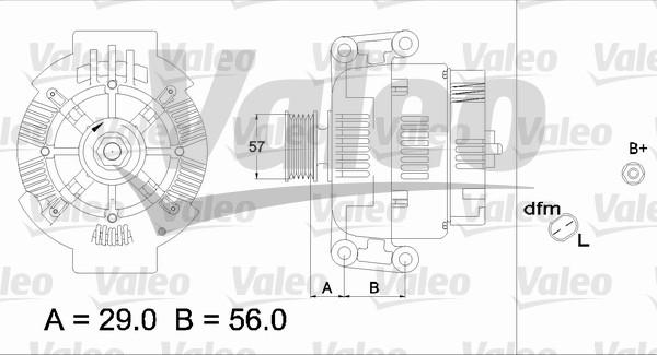 Valeo 437420 - Генератор mashina-shop.ru