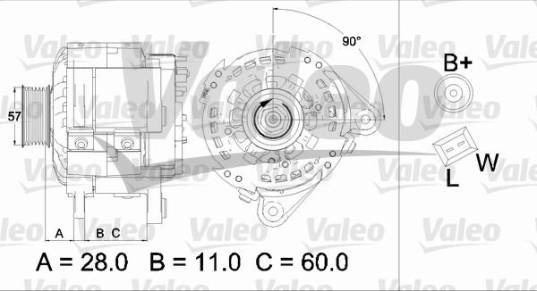 Valeo 437477 - Генератор mashina-shop.ru