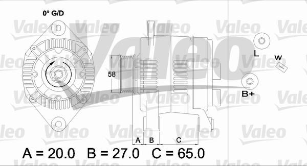 Valeo 437199 - Генератор mashina-shop.ru