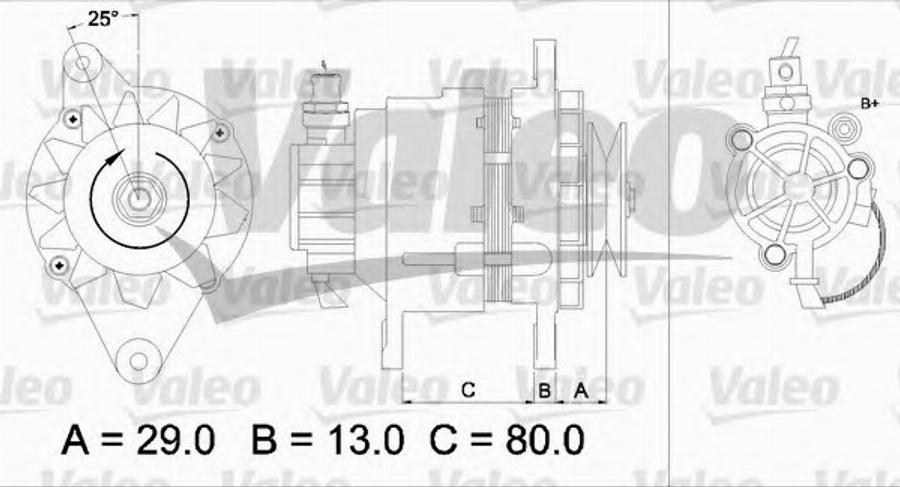 Valeo 437159 - Генератор mashina-shop.ru