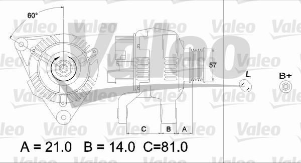 Valeo 437188 - Генератор mashina-shop.ru