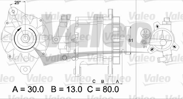 Valeo 437135 - Генератор mashina-shop.ru