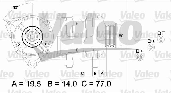 Valeo 437389 - Генератор mashina-shop.ru