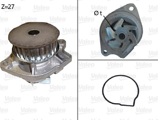 Valeo 506576 - Водяной насос mashina-shop.ru