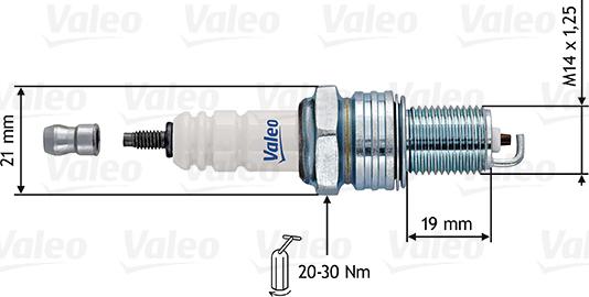 Valeo 246914 - Свеча зажигания mashina-shop.ru