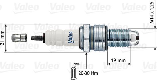 Valeo 246859 - Свеча зажигания mashina-shop.ru