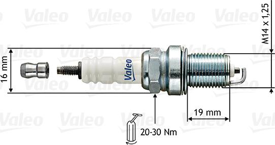 Valeo 246851 - Свеча зажигания mashina-shop.ru