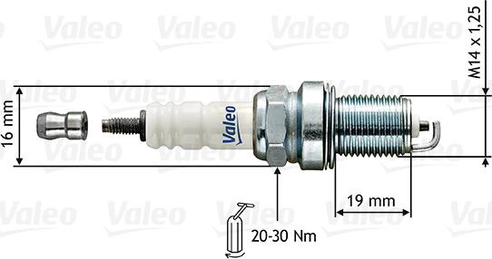 Valeo 246853 - Свеча зажигания mashina-shop.ru