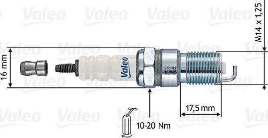 Valeo 246868 - Свеча зажигания mashina-shop.ru