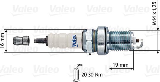 Valeo 246871 - Свеча зажигания mashina-shop.ru