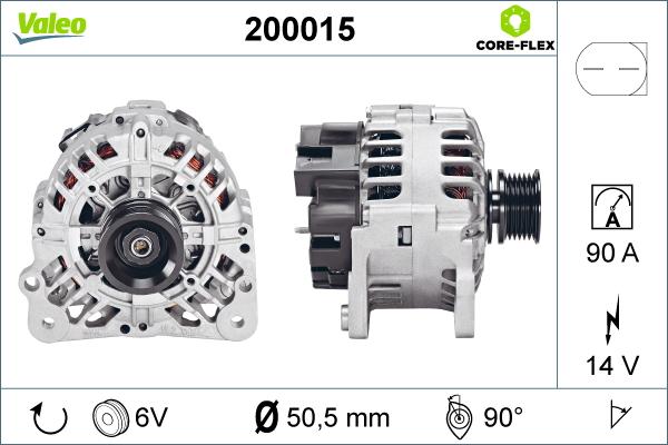 Valeo 200015 - Генератор mashina-shop.ru