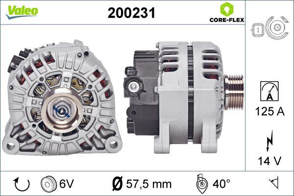 Valeo 200231 - Генератор mashina-shop.ru