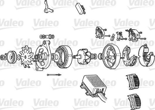 Valeo A14N54 - Генератор mashina-shop.ru